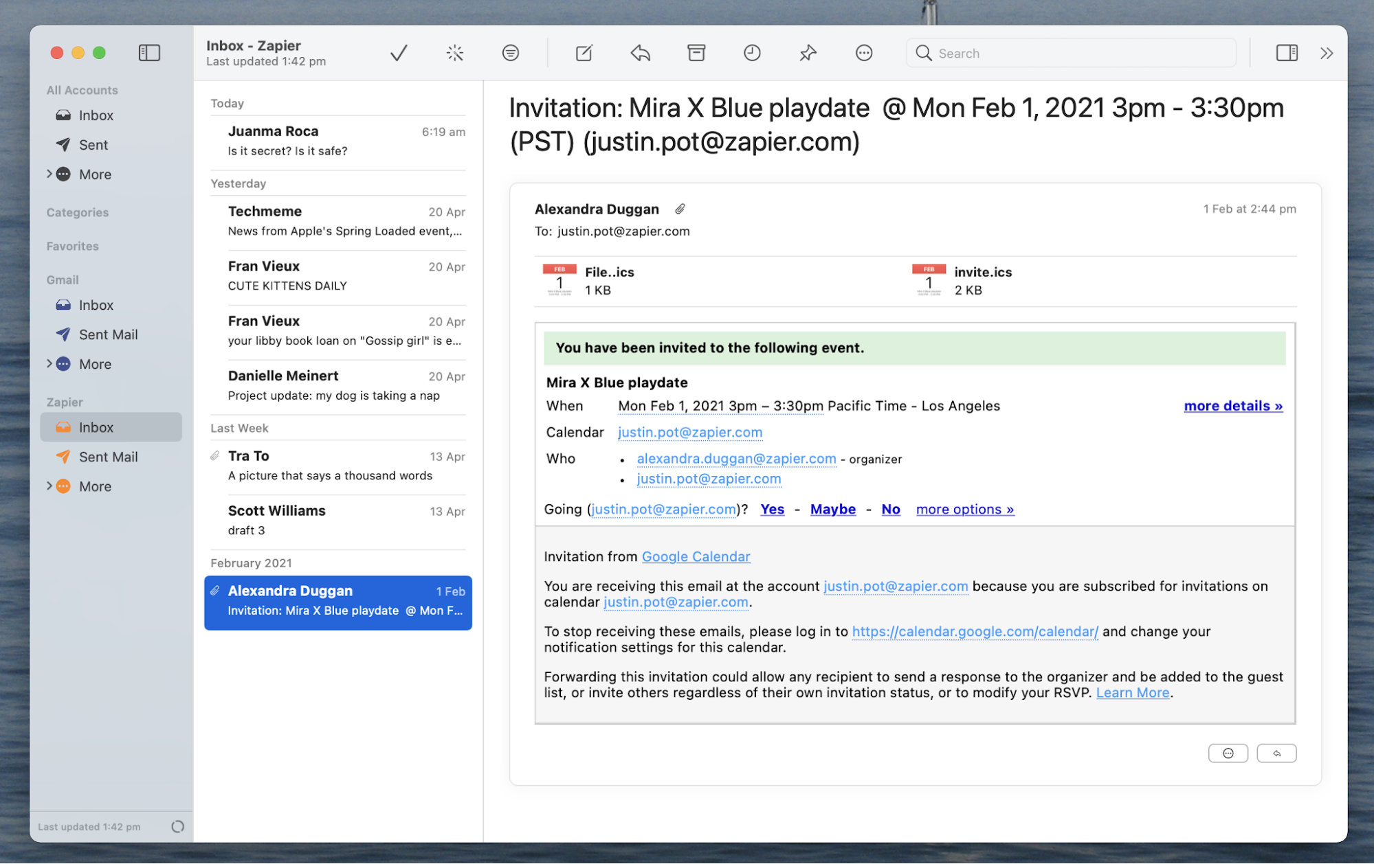 simple fast secure email client for mac os x
